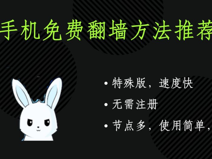 手机免费翻墙方法推荐：Bunny VPN，特殊版，节点多，速度快，不限时间，无限流量